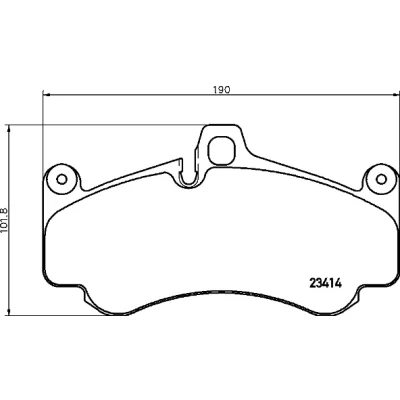 Imagen de BREMBO P 65 032 Juego de pastillas freno preparado para indicador desgaste sin accesorios, con pesos equilibrio PORSCHE: 911 Coupé, Cabrio