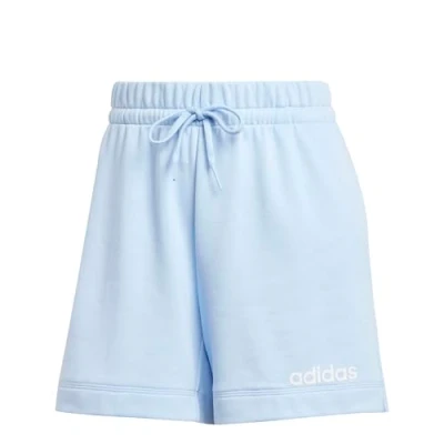 Imagen de adidas Mujer Essentials Linear French Terry Shorts, Glow Blue/White, XS