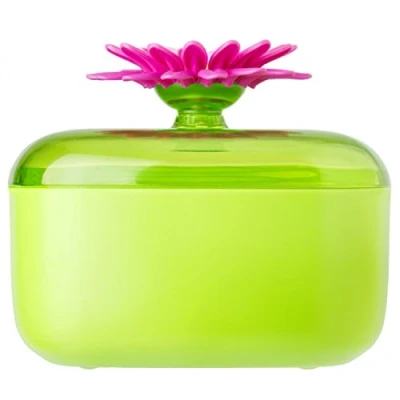 Imagen de VIGAR Flower Power Salero de Cocina, Verde/Magenta, 13 x 10.5 cm