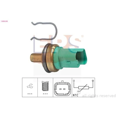 Imagen de EPS 1.830.292 Sensor de Temperatura del Refrigerante Made in Italy OE Equivalent PEUGEOT: 207 Hatchback, 206 Partner I Combispace