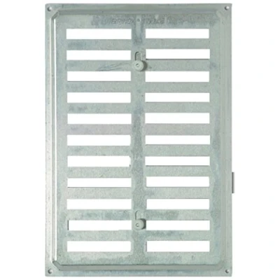Imagen de Brinox B70390A Rejilla con persiana (24,5 x 17 cm) color aluminio