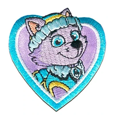 Imagen de Patrulla Canina &#039;Everest&#039; Parches Termoadhesivos Bordados Aplique Para Ropa, Tamaño: 6 x cm