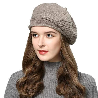 Imagen de Superora Boinas Mujer Francesa Lana Vintage Sombreros de Fiesta Invierno Clásico Gorro Sombrero Beret Francés