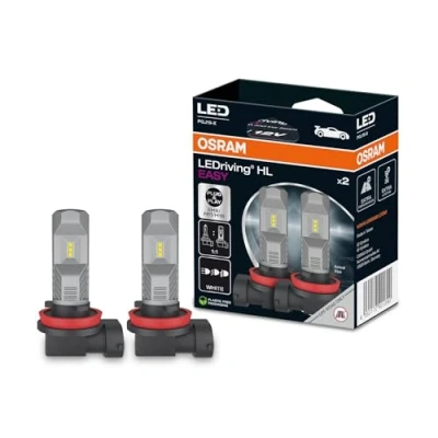 Imagen de OSRAM LEDriving HL EASY ≜ H8/H11/H16, lámpara LED de luz carretera y cruce, blanco frío 6000K, no necesita accesorios, solo para uso todoterreno, sin ECE, 2 lámparas