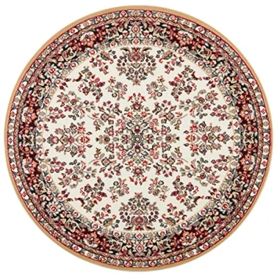 Imagen de HANSE Home Alfombra de salón Pelo Corto Orient Zabul Persa Look Oriental para Comedor, Salón, Dormitorio Crema/Oro, 140 cm