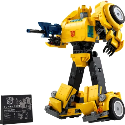 Imagen de LEGO Icons Transformers Bumblebee Figura de Acción Articulada Robot Coleccionable, Maqueta para Adultos, Kit Construcción, Regalo Hombres y Mujeres, Decoración del Hogar Oficina 10338