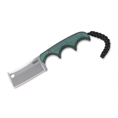 Imagen de CRKT Minimalist Cleaver Cuchillo Fijo, Unisex Adulto, Verde, 13 cm