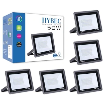 Imagen de CLAR Focos LED Exterior, Foco LED, Interior, Luz Proyector Exterior Impermeable, 50W (Pack 5)