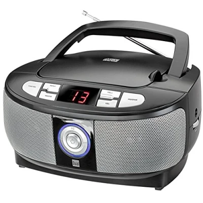 Imagen de Dual P 49 1 Boom Box con Reproductor de CD (Radio FM, Pantalla LED, Funcionamiento Red o batería)