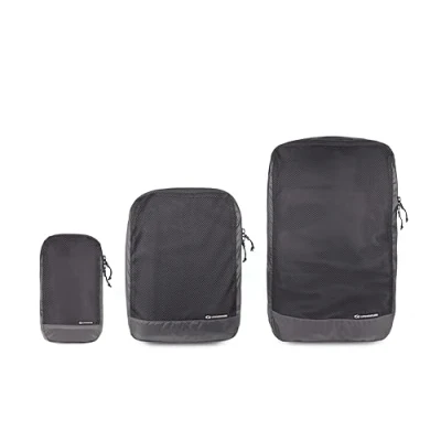 Imagen de Lifeventure Cubo de embalaje ultraligero (juego 3), ideal para almacenamiento viaje, gris,
