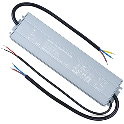 Imagen de REYLAX Imperméable Fuente de Alimentacion LED 24V 60W Regulable, Transformador 220V a 2.5A, IP67 Exterior Driver para Voltaje Constante, Controlador Bajo Tiras