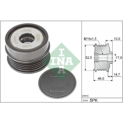 Imagen de Rueda libre alternador INA 535 0372 10