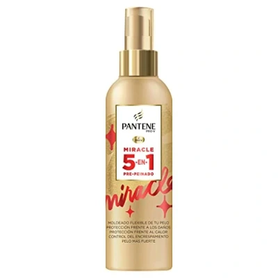 Imagen de Pantene Pro V Spray Miracle 5 In 1 para Antes del Peinado y Protector Frente Al Calor, Moldeador Cabello, 200 ml
