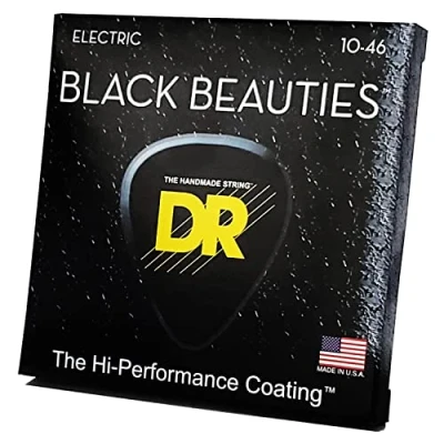 Imagen de DR String BKE 10 Black Beauties Juego Cuerdas Eléctrica
