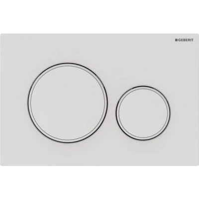 Imagen de Geberit Sigma20 115.882.01.1 Placa de control 2 cantidades, color blanco mate, 115882011