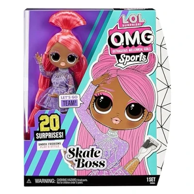 Imagen de L.O.L. Surprise! OMG Sports Muñeca de Moda Skate Boss Patinadora sobre Hielo Incluye 20 sorpresas y Accesorios para coleccionar Edad: 4+ años