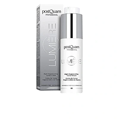 Imagen de Postquam Crema de Caviar Nutritiva Lumière Facial Noche Antiedad Regeneradora y Equilibrante con Extracto Caviar, Ácido Hialurónico, Rosa Mosqueta Vitamina E 50 ml