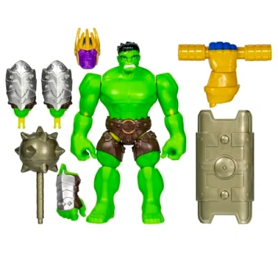 Imagen de Avengers MixMashers Marvel, Hulk, Figura Deluxe Personalizable Mix and Match Accesorios