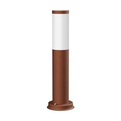 Imagen de ledscom.de luz de camino/luz bolardo/luz jardín PORU para exteriores, IP44, 39 cm, marrón, 1x E27 máx. 40W, pilar, orientación, exterior, suelo, jardín, terraza, camino,