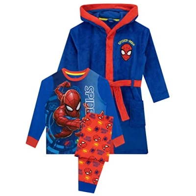 Imagen de Marvel Niños Bata Pijama Spiderman Azul 9 10 Años