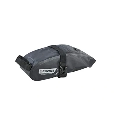 Imagen de Büchel Sattelpacktasche Alforja para Bicicleta (100% Impermeable), Color Negro, Unisex Adulto