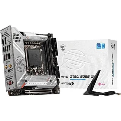 Imagen de MSI MPG Z790I EDGE WIFI Placa base Mini ITX Soporta procesadores Intel 12th &amp; 13th Gen Core, LGA 1700 105A SPS VRM, DDR5 Memory Boost 8000+MHz/OC, PCIe 5.0 x16, 2 x M.2 Gen4, Wi Fi 6E