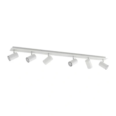 Imagen de foco &#039;Joffrey&#039; (Moderno) en Blanco hecho de Metal e.o. para Salón &amp; Comedor (6 llamas, GU10) Lindby empotrado, lámpara techo, pared