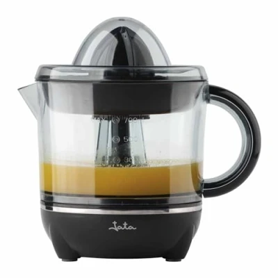 Imagen de Exprimidor JATA JEEX1423, 700 ml, 40 W, Rotación bidireccional, Dos Conos, Negro