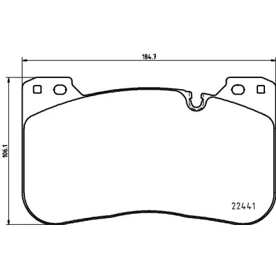Imagen de HELLA 8DB 355 025 991 Juego de pastillas freno preparado para indicador desgaste BMW: 5 Berlina, X5, X6