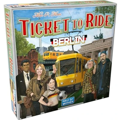 Imagen de juego de mesa Ticket to Ride Berlín,Juego estrategia construcción rutas tren,Tiempo promedio 10 15 minutos,Hecho por Days of Wonder
