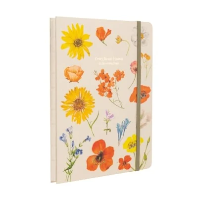 Imagen de Grupo Erik Cuaderno Botanical Flowers A5 artesanal punteado Bullet Journal de notas Bloc