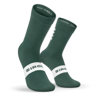 Imagen de SIROKO Calcetines para Ciclismo S1 Green Alpe d&#039;Huez Verde Militar M