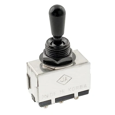 Imagen de Musiclily Pro Estilo Caja Selector Pastillas 3 Posiciones Toggle Switch para Guitarra Eléctrica, Negro