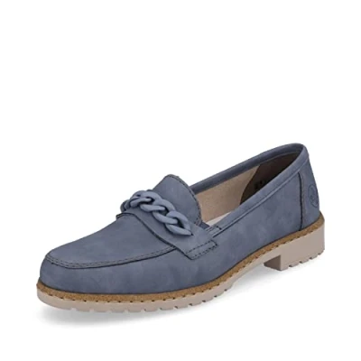 Imagen de Rieker 51863, Mocasín Mujer, Azul, 38 EU