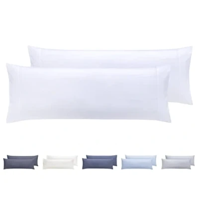 Imagen de Todocama Juego de 2 Fundas Almohada, Microfibra Extra Suave, hipoalergénicas. 90x40 cm Blanco