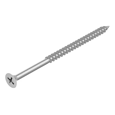 Imagen de SECCARO Tornillo para madera aglomerada, 6 x 110 mm, acero inoxidable, V2A, VA A2, rosca parcial, 50 unidades