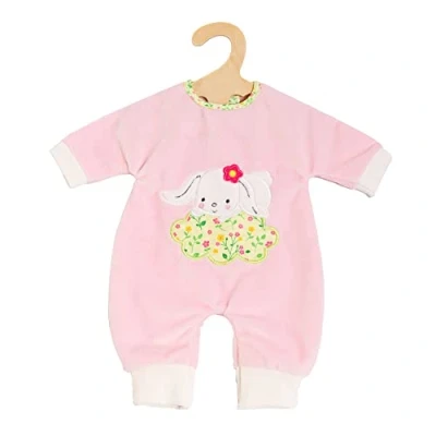 Imagen de Heless 1381 Ropa para muñecas en diseño Bunny Lou, Pelele con aplicación de Conejito y Estampado Flores Peluches Talla 28 35 cm