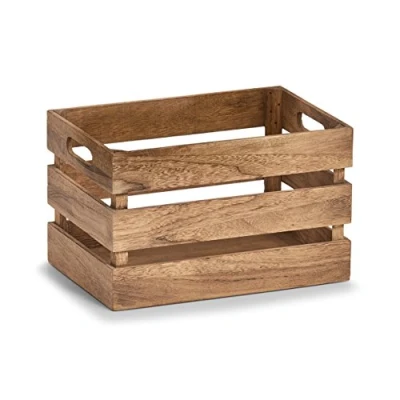 Imagen de Caja de almacenamiento vintage Zeller 15165, madera, natural, aproximadamente 31 x 21 19 cm
