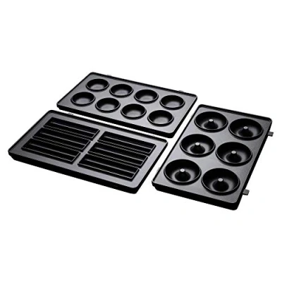 Imagen de Russell Hobbs Placas para Sandwichera Fiesta 3 en 1 Juego De Extraíbles Cake Pops, Mini Donuts y Churros, e Intercambiables, Antiadherentes, Aptas Lavavajillas 25490 56