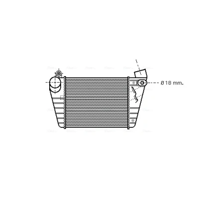 Imagen de PRASCO AI4185 Intercooler VOLKSWAGEN: Golf 4, 4 Variant, Bora Berlina, SEAT: Leon I Hatchback, Toledo 2 Limousine, AUDI: A3 Hatchback