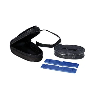 Imagen de Schwalbe Bolsa para sillín de Bicicleta Carreras, Incluye cámara Sv15 y desmontador neumáticos, Color Negro, Talla única