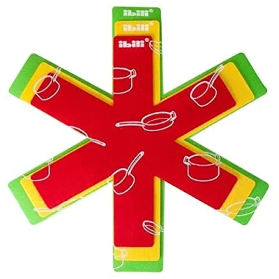 Imagen de IBILI Set 3 protectores de sartenes, Fabricados en fieltro