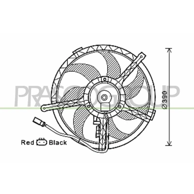 Imagen de PRASCO MN308F002 Ventilador de Radiador 390 187 MINI: Hatchback, Cabrio, Countryman