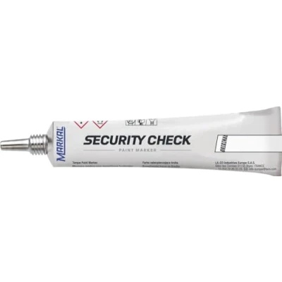 Imagen de Markal 96668 Security Check marcador de pintura, recinto unitario, color blanco