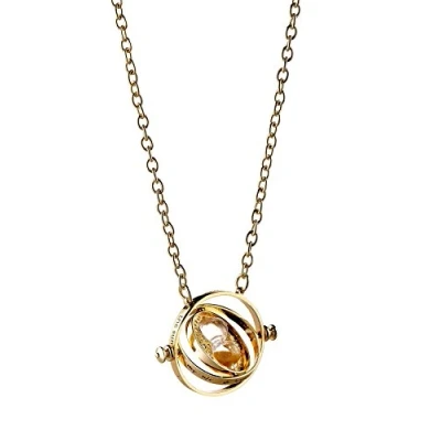 Imagen de Harry Potter Hermione&#039;s Time Turner Mujer Collar Dorado Aleación de Zinc