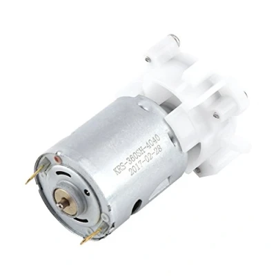 Imagen de DC 3 12V Mini Bomba de Engranaje autocebante Agua Acuario Herramienta Bombeo el¨ctrico Motor con RS 360SH, Color Blanco