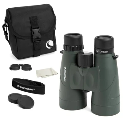 Imagen de Celestron 71336 Nature DX 12x56: prismáticos con prisma BaK 4, verde