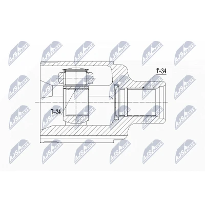 Imagen de Juego de articulación, semi eje NTY NPW PL 062