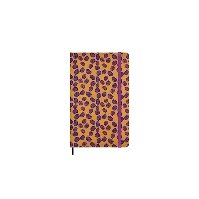 Imagen de Moleskine Cuaderno Silk, Tapa Dura con Seda Italiana de Mantero, Páginas Rayadas y Cierre Elástico, Caja Regalo, Formato Large 21x13cm, Color Amarillo