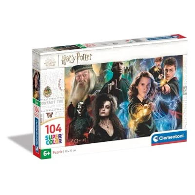 Imagen de Clementoni Harry Potter Supercolor Puzzle Infantil De 104 Piezas, para Niños 6 8 Años, Desarrolla La Concentraciòn Mentàl Y Logica, 25759, Multicolor